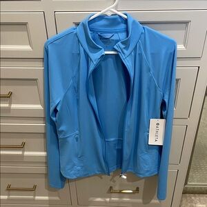 Atheleta Cornflower Blue Salutation Jacket 2.0